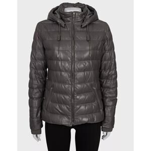 Loro Piana Green Lambskin Leather Jacket - Size 42/M